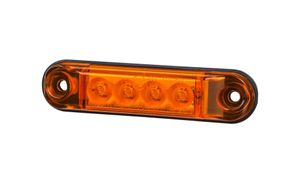 Hovedbilde Orange slim markeringslys med 4 LED ...